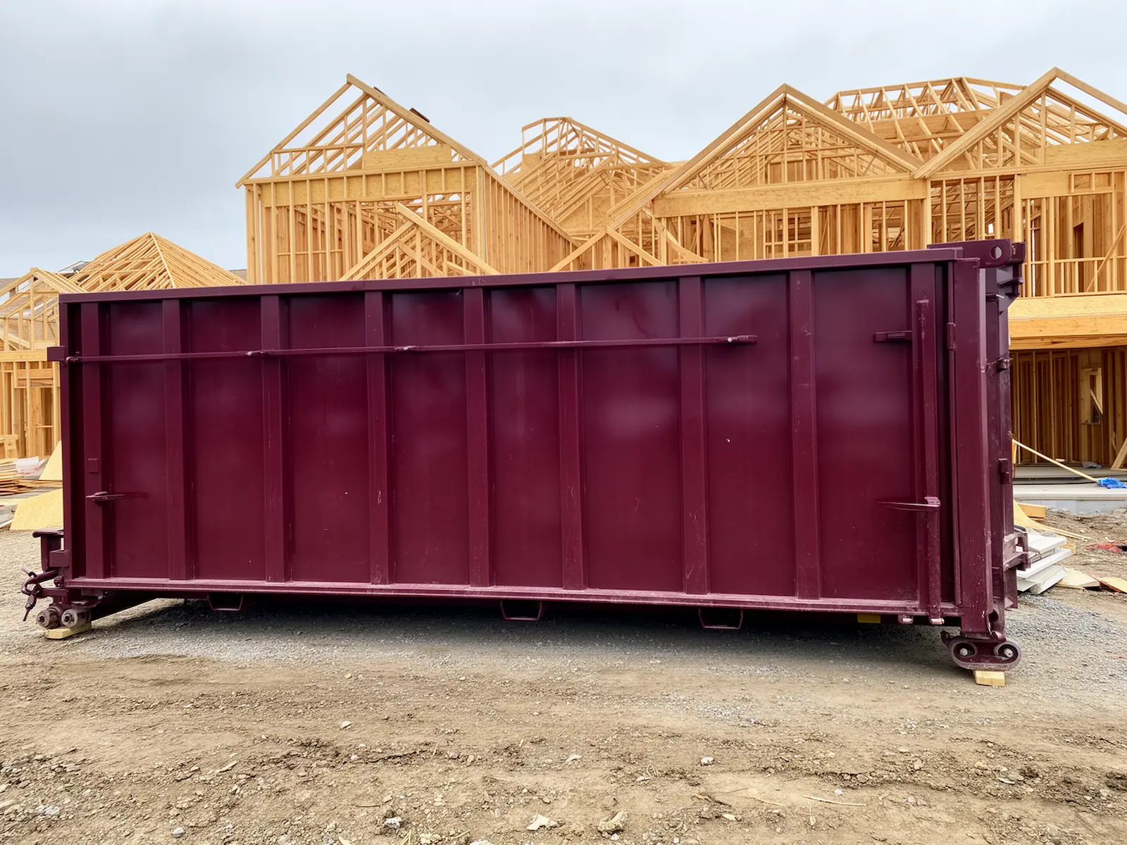 Roll-off dumpster from Baumann & Sons Dumpster Rental in Endicott, NY